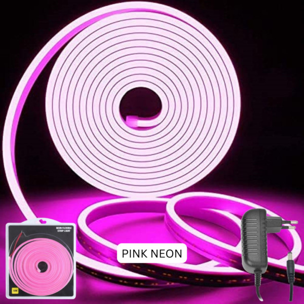 Pink Neon LED Strip Light - 5 Meters of Stylish Glow