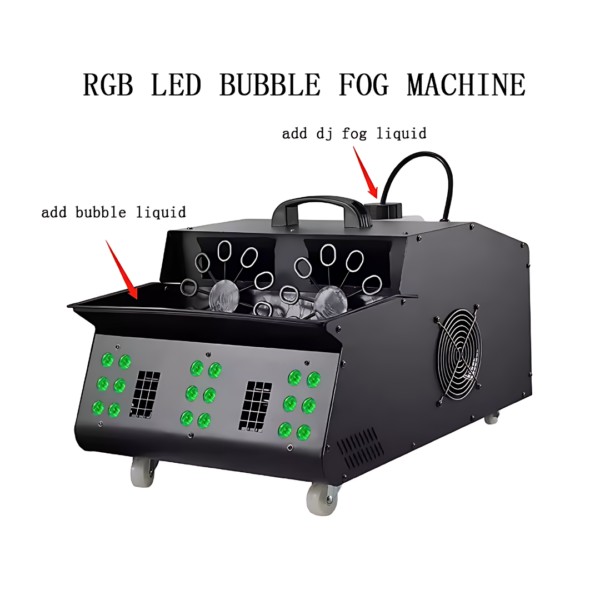 2000W LED Fog & Bubble Machine - DMX, Remote, 100m² Coverage. - Image 4