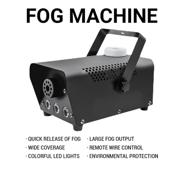 400W RGB LED Fog Machine for Stage, Parties, Weddings, and Christmas Effects - Image 4