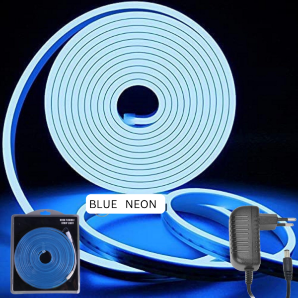 Blue Neon LED Strip Light - 5 Meters for Cool, Dynamic Lighting