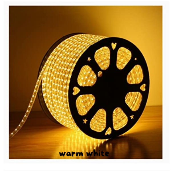 Warm White LED Strip Light - 50 Meters for Cozy, Inviting Light