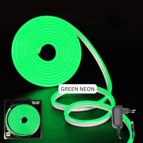 Green Neon LED Strip Light - 5 Meters for Stunning Ambiance