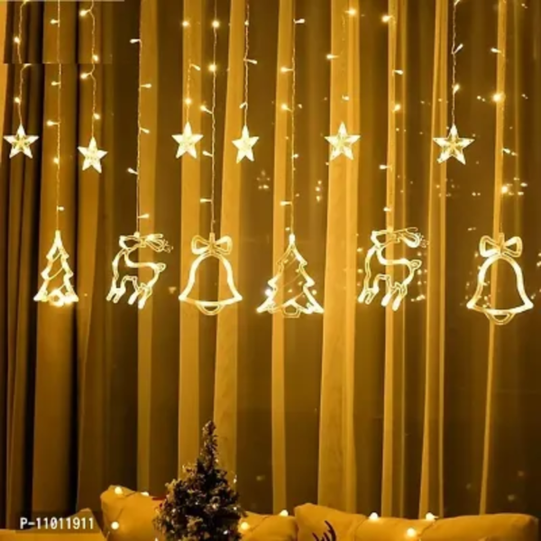 Maverick LED 6+6 Christmas Curtain Light, Warm White - Festive Holiday Decoration for Indoor and Outdoor Use