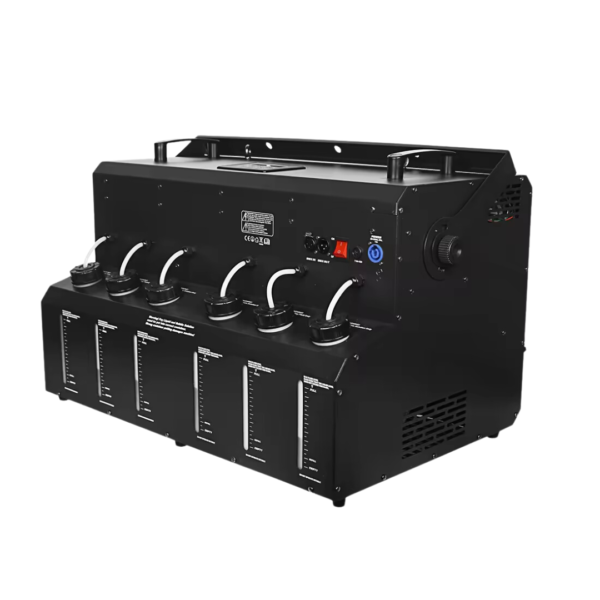 4-Head LED Smoke Bubble Machine - 1500W, RGBW, DMX, Remote Control - Image 3