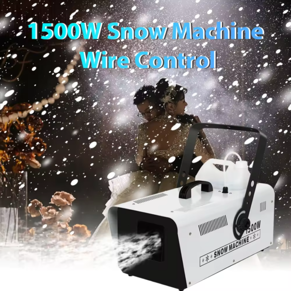 1500W Snow Machine | Simulated Snow Effect for Parties, Weddings & Holidays - Image 4