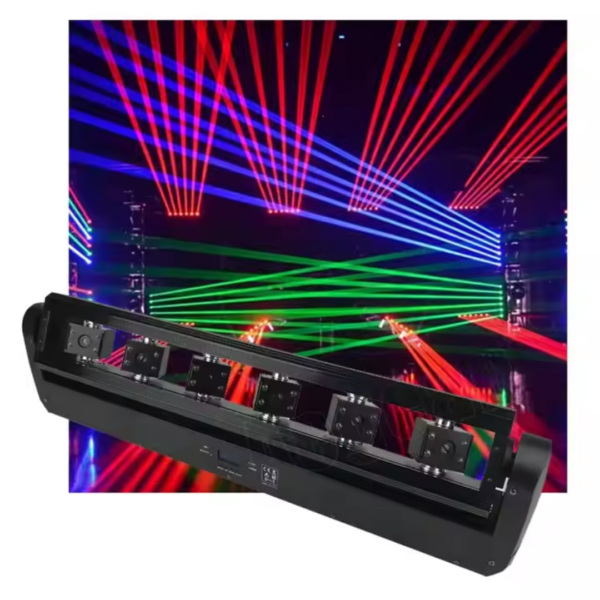 6 Eyes RGB Laser Moving Head Light for DJ, Stage, Disco, Wedding & Nightclub - Image 5